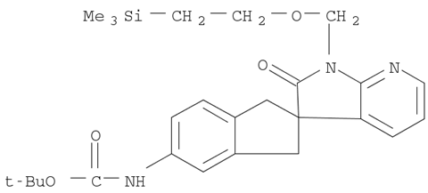 tert-butyl 2'-oxo-1'-((2-(triMethylsilyl)ethoxy)Methyl)-1,1',2',3-tetrahydrospiro[indene-2,3'-pyrrolo[2,3-b]pyridine]-5-ylcarbaMate